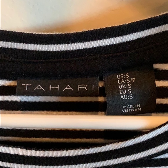Tahari black and white top - Picture 2 of 5